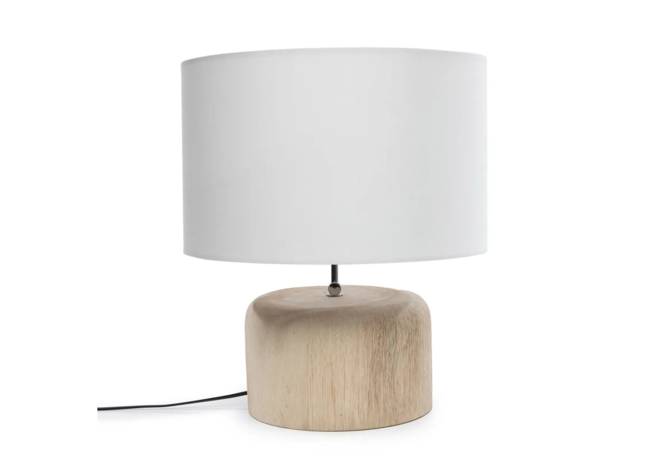 Base de lampe de table en bois de teck - Naturel - JABR065N - Bazar Bizar
