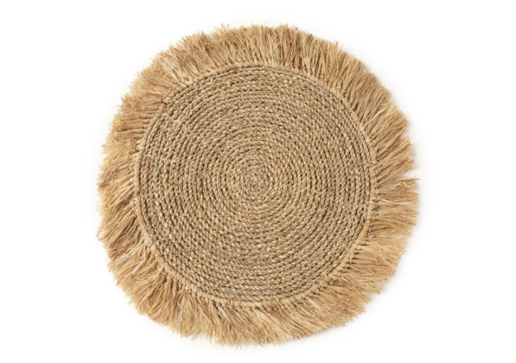 Set de sous-assiettes en raffia de mer - Naturel - BAVE001N - Bazar Bizar
