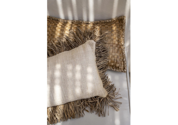 Housse de coussin Saint Tropez - Blanc Naturel - 30x50 - JABR021NW-30x50 - Bazar Bizar 2