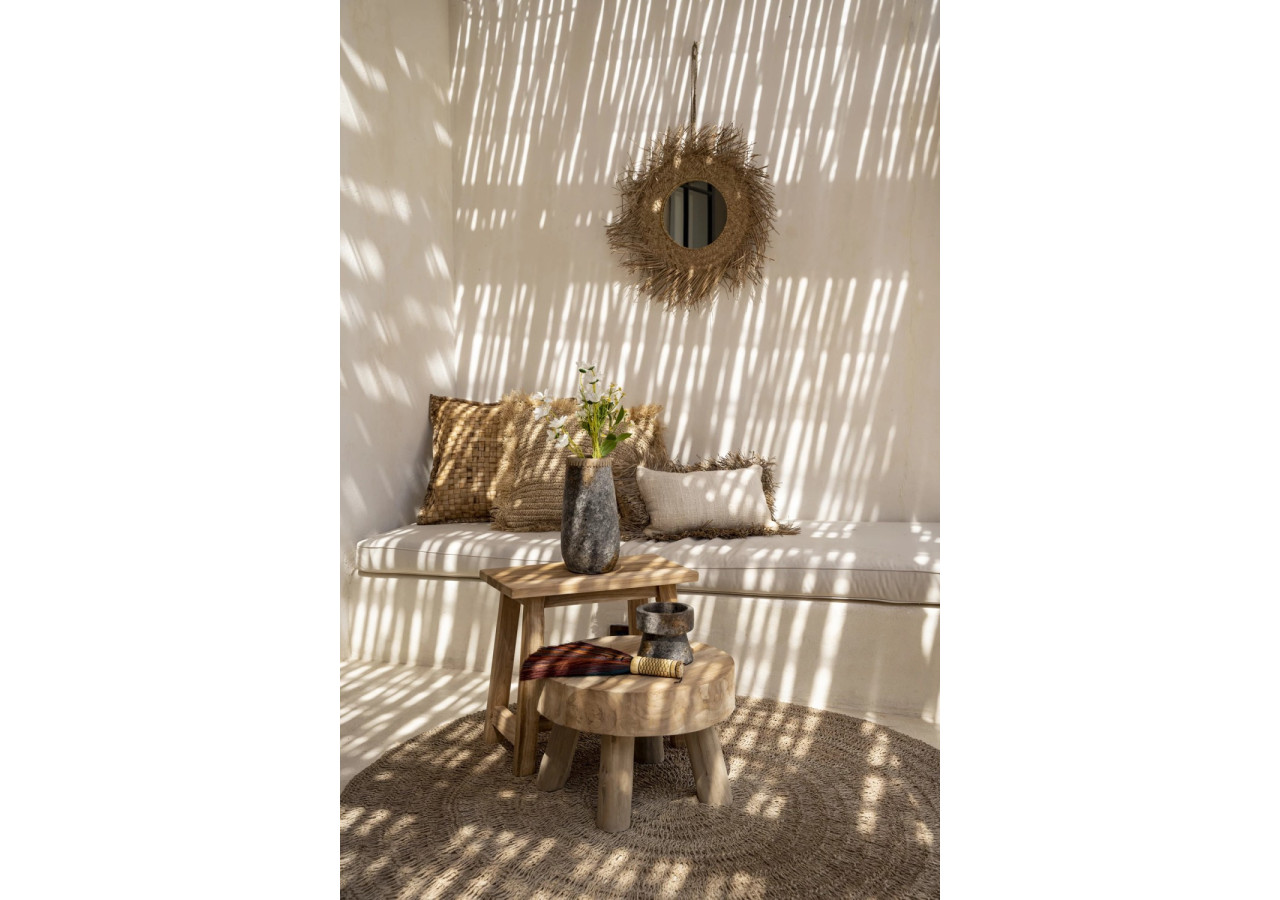 Housse de coussin Saint Tropez - Blanc Naturel - 30x50 - JABR021NW-30x50 - Bazar Bizar