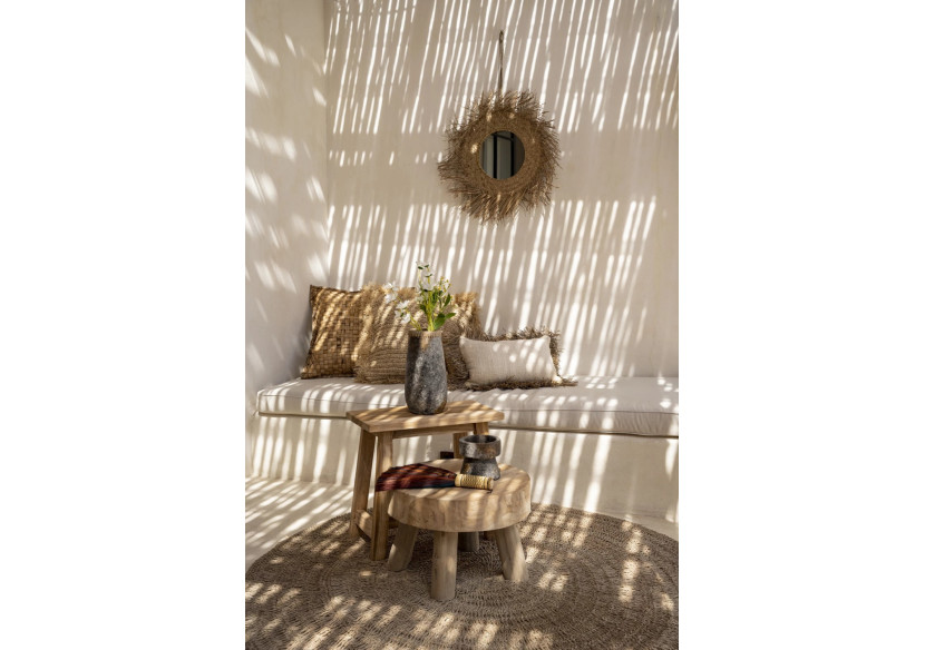 Housse de coussin Saint Tropez - Blanc Naturel - 30x50 - JABR021NW-30x50 - Bazar Bizar