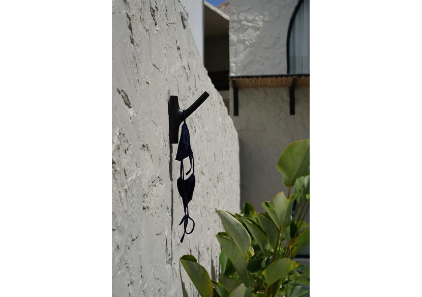 Crochet en bois de teck - Noir - JABR058B - Bazar Bizar Crochet en bois de teck - Noir - JABR058B - Bazar Bizar