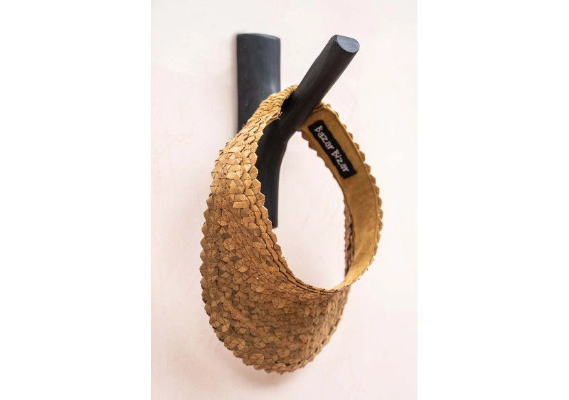 Crochet en bois de teck - Noir - JABR058B - Bazar Bizar Crochet en bois de teck - Noir - JABR058B - Bazar Bizar