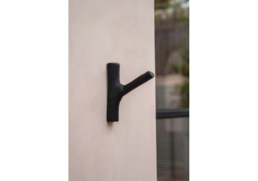 Crochet en bois de teck - Noir - JABR058B - Bazar Bizar Crochet en bois de teck - Noir - JABR058B - Bazar Bizar