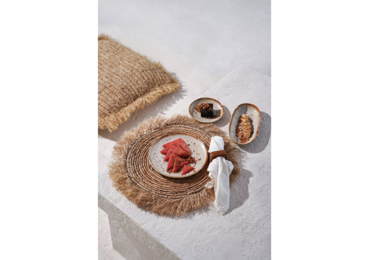 Set de Sous-Plateaux BANANE - Raffia Naturel - BAVE002N - Bazar Bizar 2