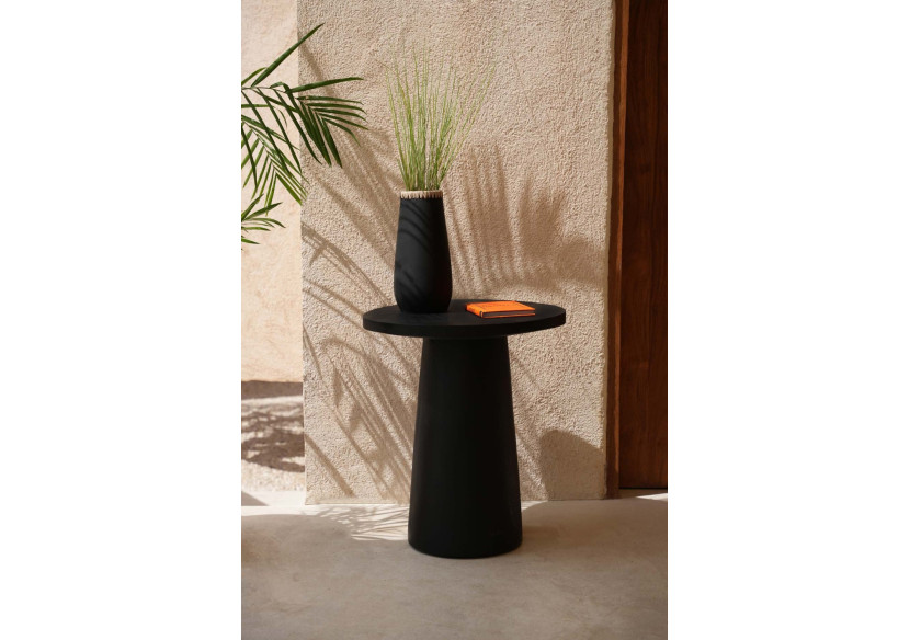 Vase Élégué SNEAKY - Noir Naturel - Taille L - JABR039BN-L - Bazar Bizar
