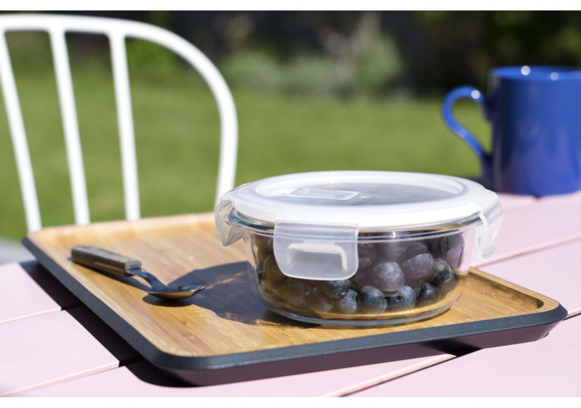 Boîte de Conservation RONDE 400 ml - Verre Borosilicaté - PE 812236 - Pebbly Boîte de Conservation RONDE 400 ml - Verre Borosilicaté - PE 812236 - Pebbly