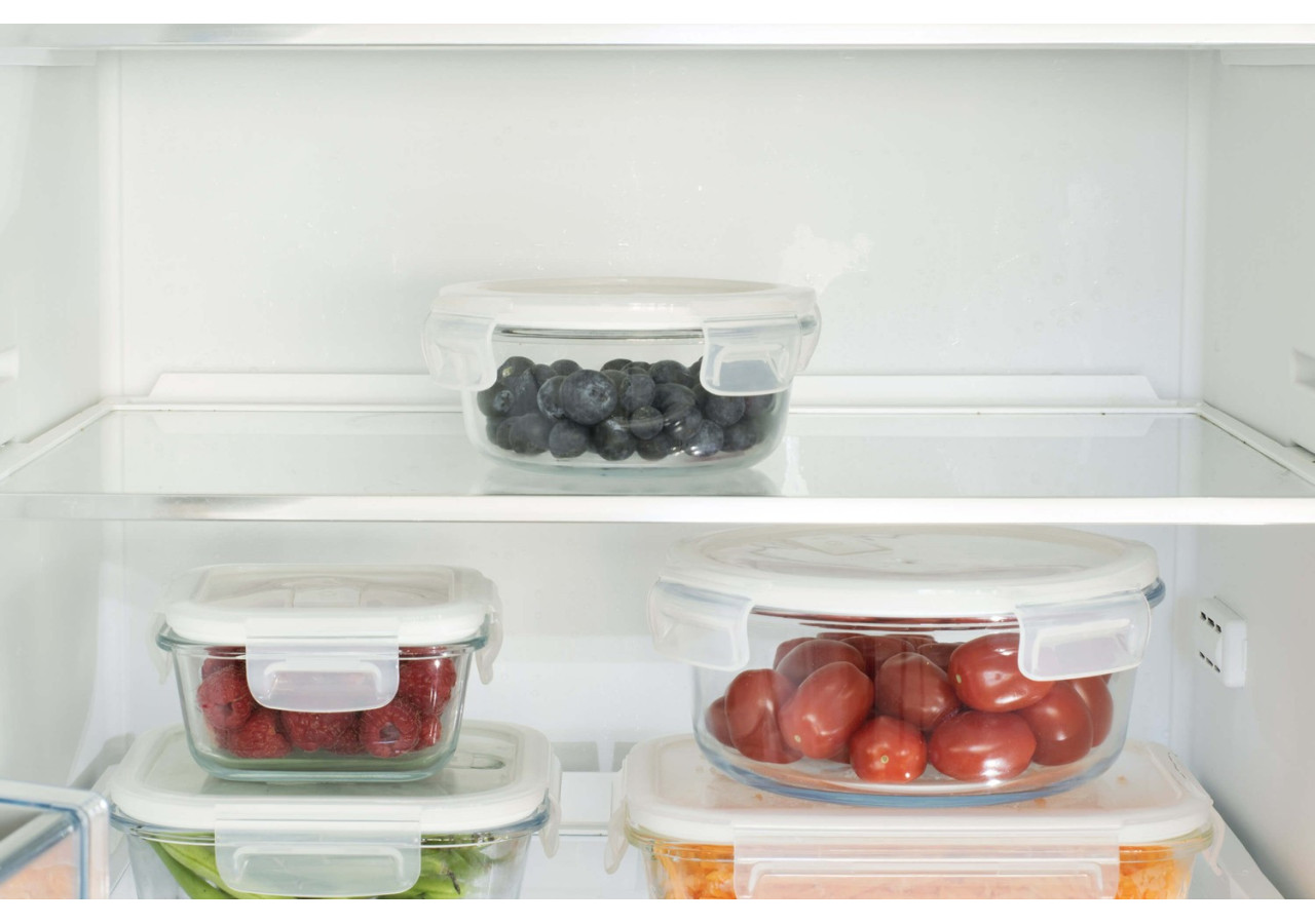 Boîte de Conservation RONDE 400 ml - Verre Borosilicaté - PE 812236 - Pebbly