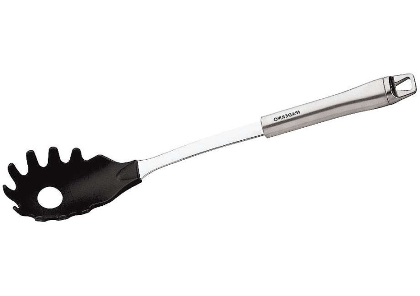 Cuillère à spaghetti Paderno - 34,5 cm en acier inoxydable - PD 662225 - Paderno