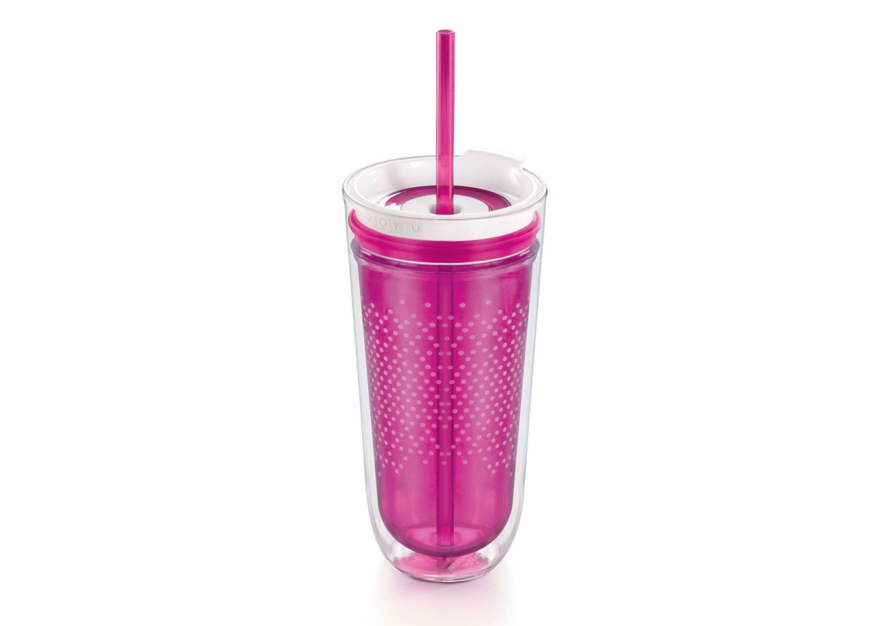 Bouteille de voyage Zoku avec paille - 325 ml en violet - ZK 021248 - Zoku