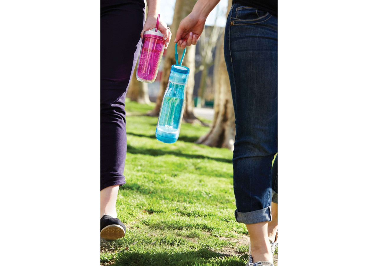 Bouteille de voyage Zoku avec paille - 325 ml en violet - ZK 021248 - Zoku