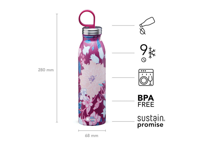 Bouteille Chilled Thermavac - 550 ml Dahlia Berry - AL 377683 - Aladdin