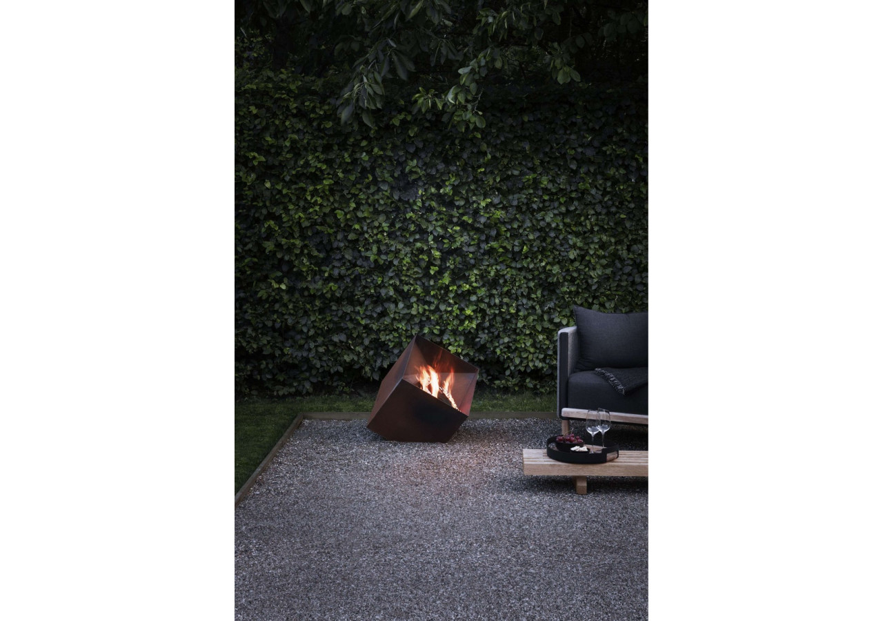 FireCube Barbecue Vuurschaal - Hauteur 45 cm en cortenstaal - ES 214506 - Eva Solo