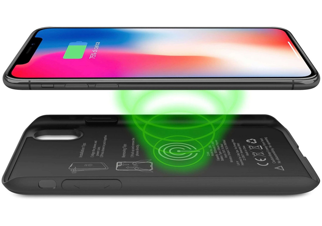 PowerCase - Coque et batterie 2 en 1 pour iPhone X/Xs - CE 750154 - Celly