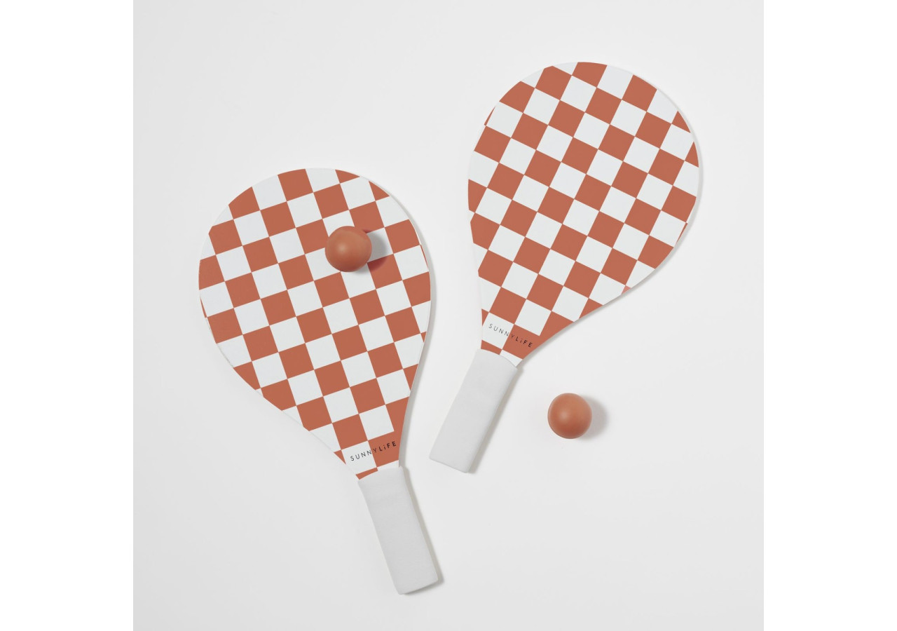 Set de Tennis de Plage Checkerboard - Amusement estival - SL 056332 - Sunnylife
