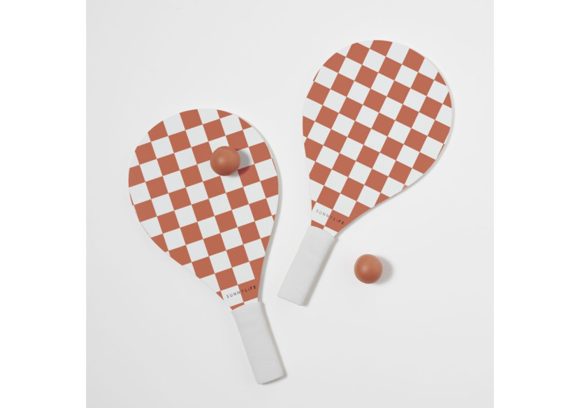 Set de Tennis de Plage Checkerboard - Amusement estival - SL 056332 - Sunnylife