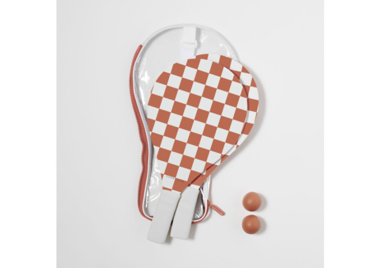 Set de Tennis de Plage Checkerboard - Amusement estival - SL 056332 - Sunnylife 2