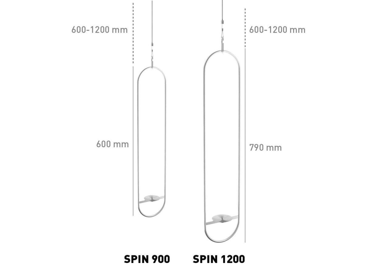 Système de suspension Spin 90 - Pour lanternes décoratives en inox - HO 003124 - HÃ¶fats