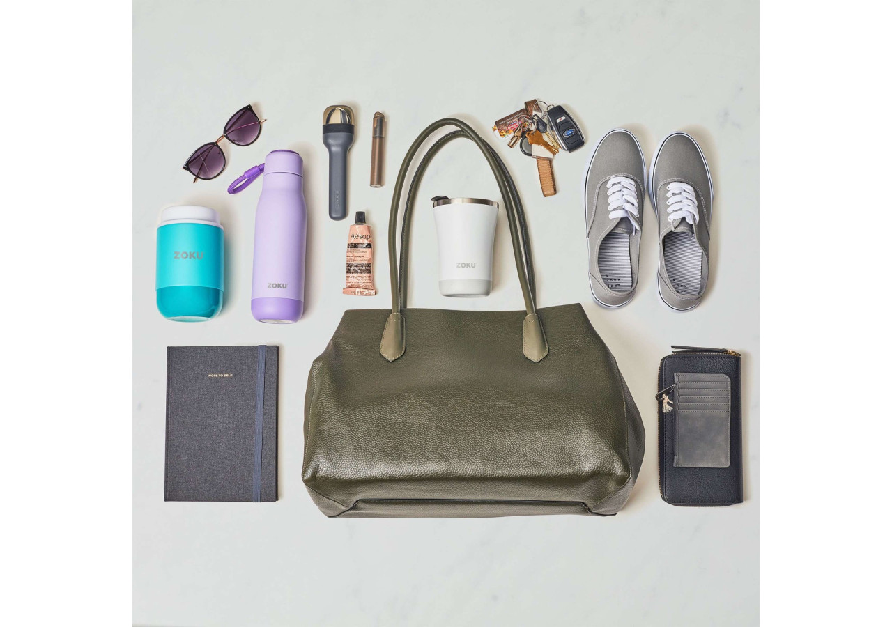 Thermosbeker Zoku - 350 ml, gris, 3-en-1 - ZK 163-10 - Zoku