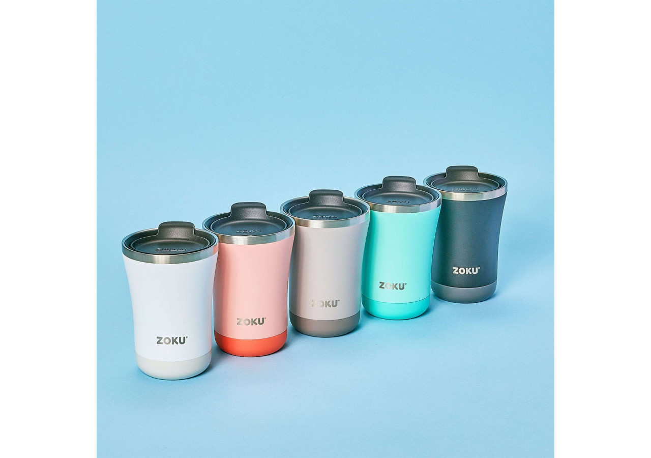 Thermosbeker Zoku - 350 ml, gris, 3-en-1 - ZK 163-10 - Zoku