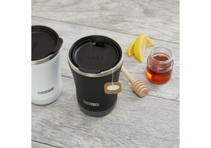 Thermosbeker Zoku - 350 ml, gris, 3-en-1 - ZK 163-10 - Zoku Thermosbeker Zoku - 350 ml, gris, 3-en-1 - ZK 163-10 - Zoku