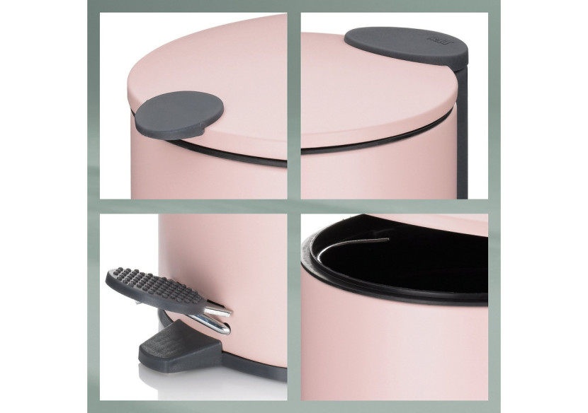 Poubelle MATS - Pédale 3L en métal, design élégant - KE 236174 - Kela Badkamer Poubelle MATS - Pédale 3L en métal, design élégant - KE 236174 - Kela Badkamer