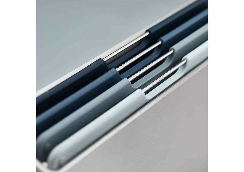 Set de 4 Planches à Découper FOLIO - Organisateur avec support - JJ 003130 - Joseph Joseph Set de 4 Planches à Découper FOLIO - Organisateur avec support - JJ 003130 - Joseph Joseph