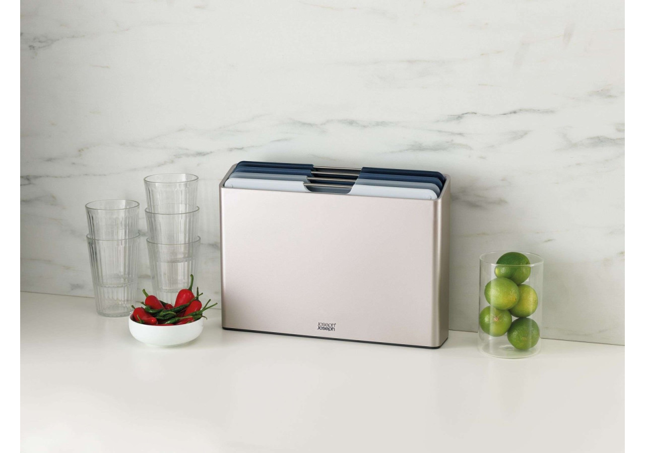 Set de 4 Planches à Découper FOLIO - Organisateur avec support - JJ 003130 - Joseph Joseph