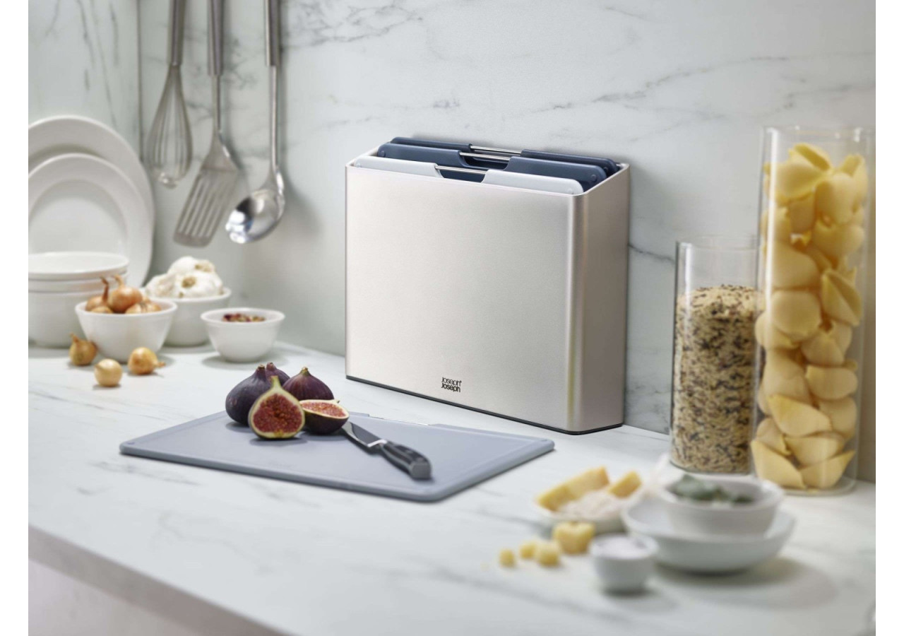 Set de 4 Planches à Découper FOLIO - Organisateur avec support - JJ 003130 - Joseph Joseph