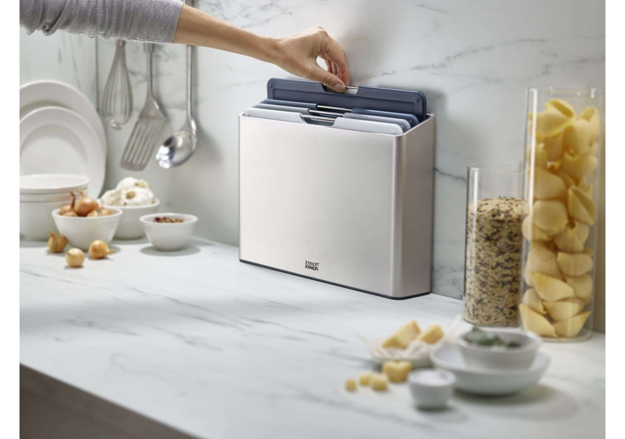 Set de 4 Planches à Découper FOLIO - Organisateur avec support - JJ 003130 - Joseph Joseph