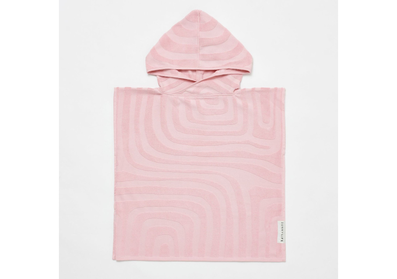 Serviette de Plage Enfant - Capuche Ice Pink 6-9 ans - SL 056097 - Sunnylife