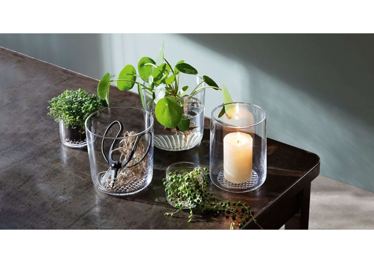 Vase Market - 17,5 cm en verre élégant - LS 576065 - L.S.A.