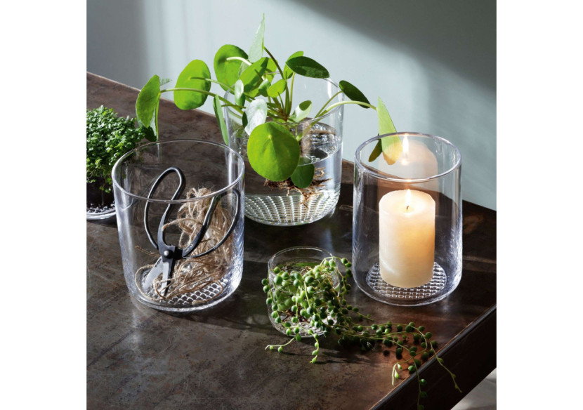 Vase Market - 17,5 cm en verre élégant - LS 576065 - L.S.A.