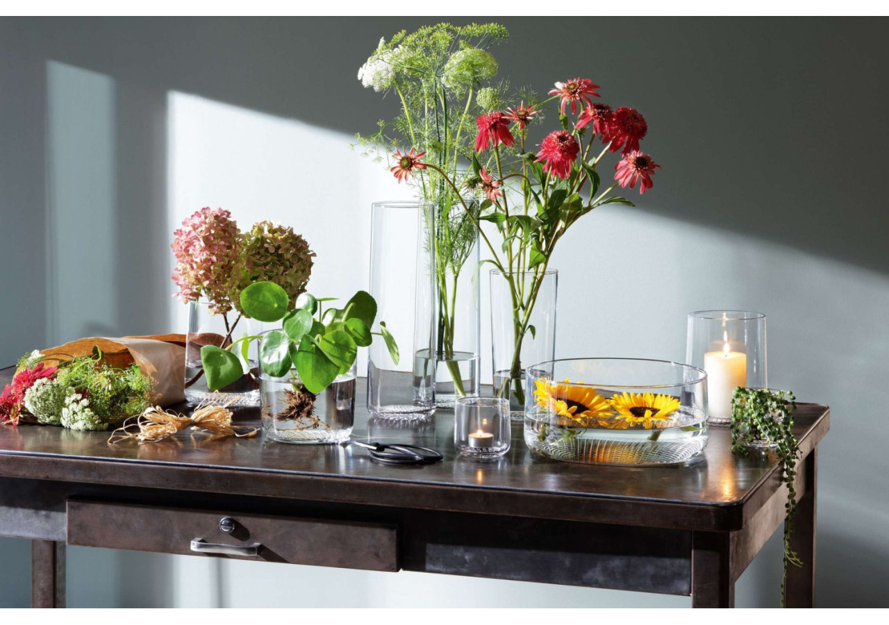 Vase Market - 17,5 cm en verre élégant - LS 576065 - L.S.A.