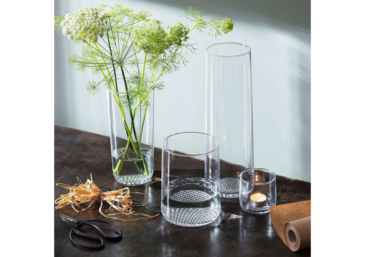 Vase Market - 17,5 cm en verre élégant - LS 576065 - L.S.A.