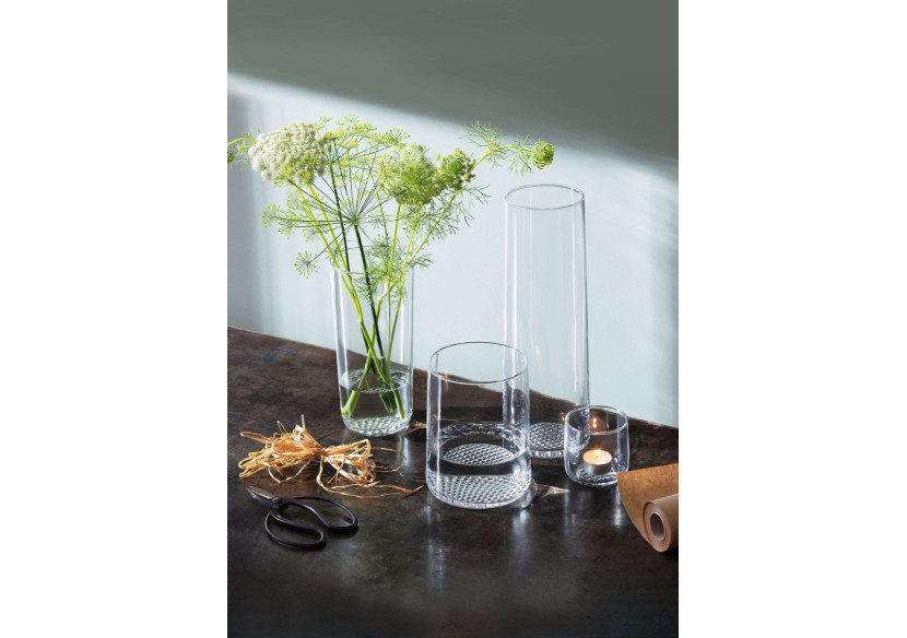 Vase Market - 17,5 cm en verre élégant - LS 576065 - L.S.A.