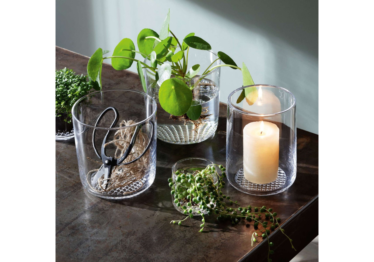 Vase Market - 17,5 cm en verre élégant - LS 576065 - L.S.A.