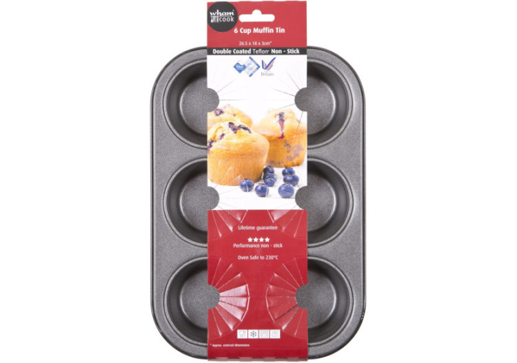 Moules à Muffins Essentials - Non Stick pour 6 pièces - WH 506758 - Wham
