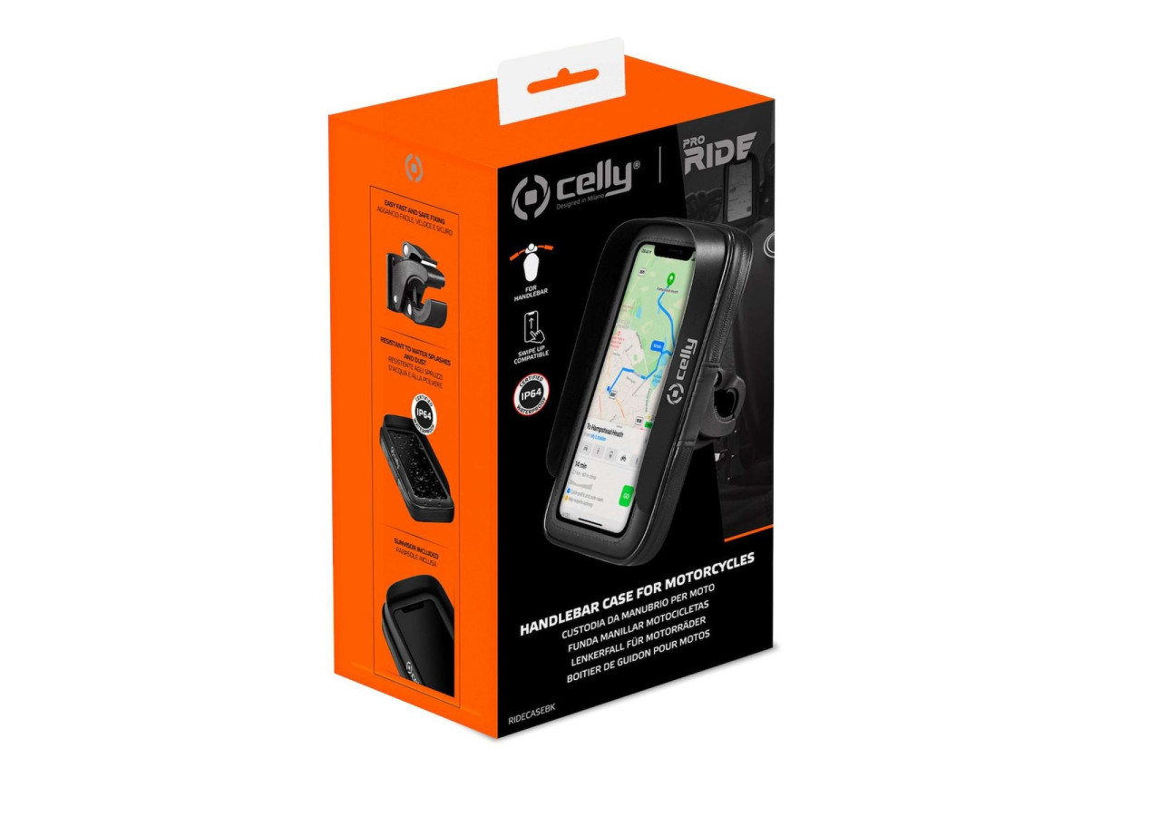 Support de téléphone ProRide - Étanche avec pare-soleil pour voiture - CE 189510 - Celly