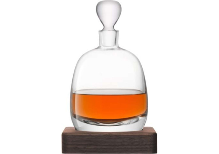 Carafe à whisky Islay - 1 litre avec socle en noyer - LS 527852 - L.S.A.