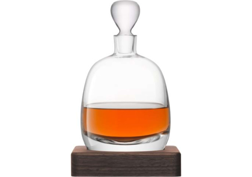 Carafe à whisky Islay - 1 litre avec socle en noyer - LS 527852 - L.S.A.