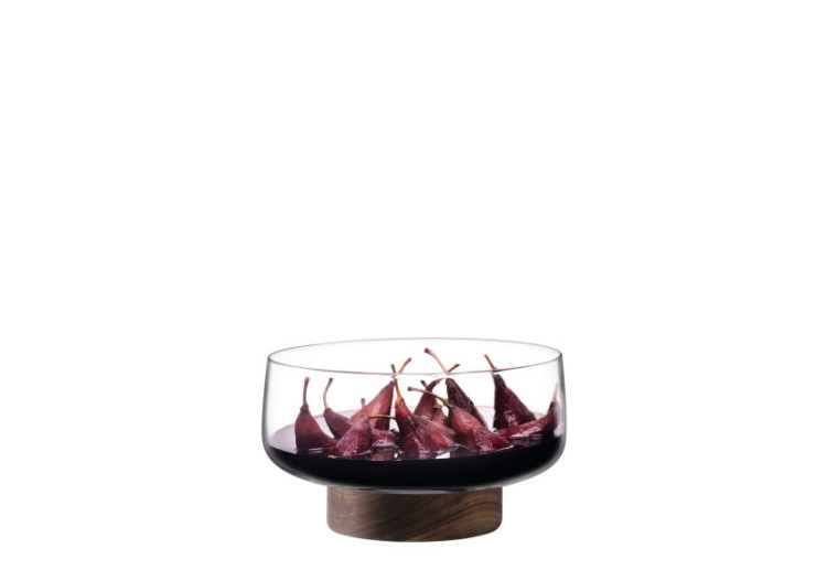 Bol sur pied City - 30 cm en verre soufflé - LS 555602 - L.S.A.