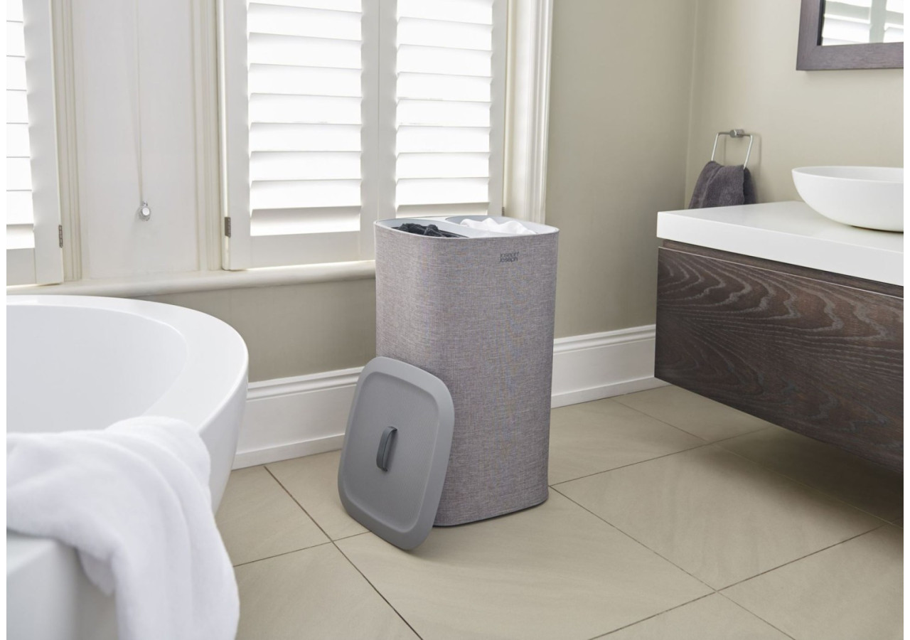 Panier à linge Tota - 60 litres avec double compartiment - JJ 003277 - Joseph Joseph