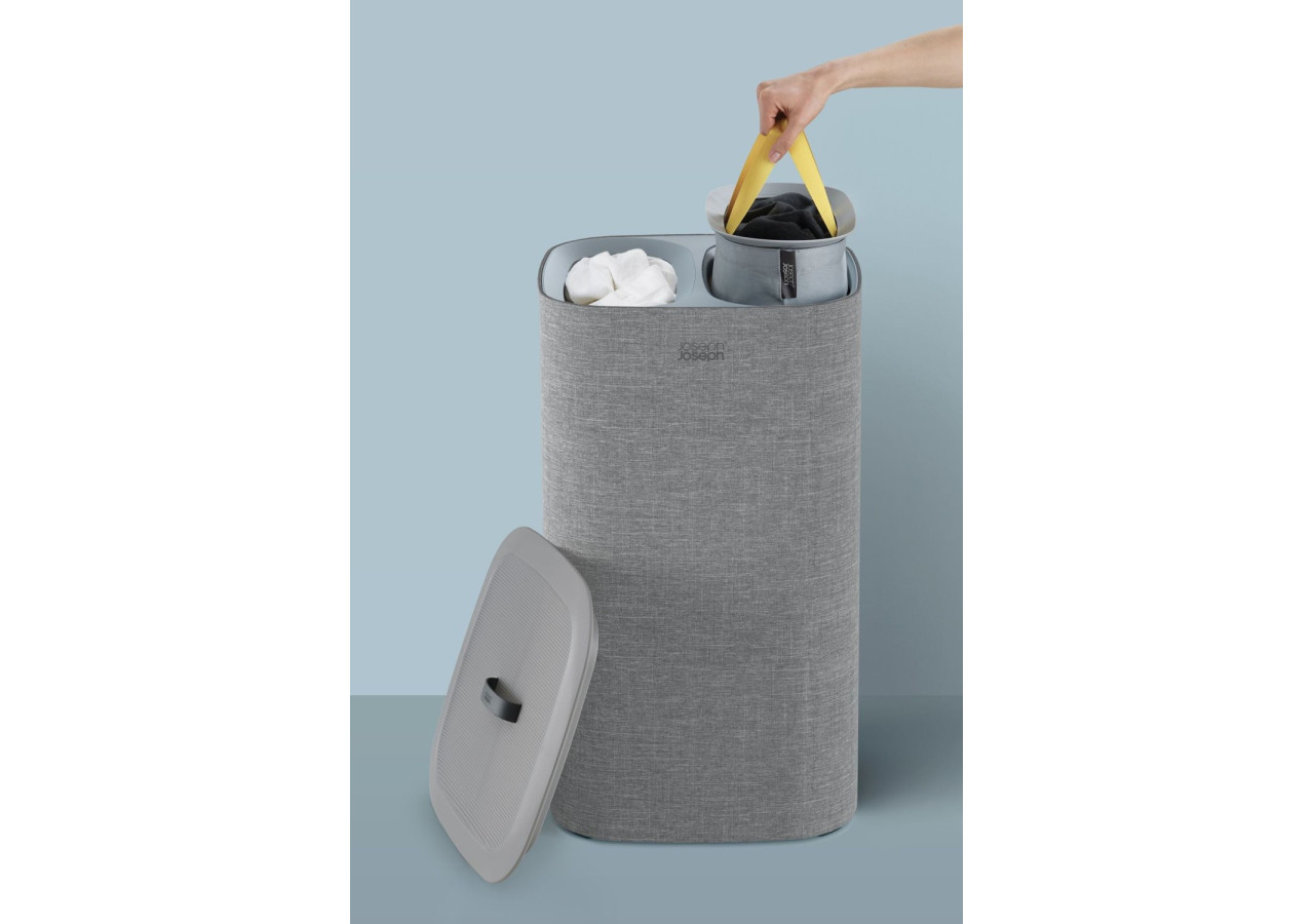 Panier à linge Tota - 60 litres avec double compartiment - JJ 003277 - Joseph Joseph