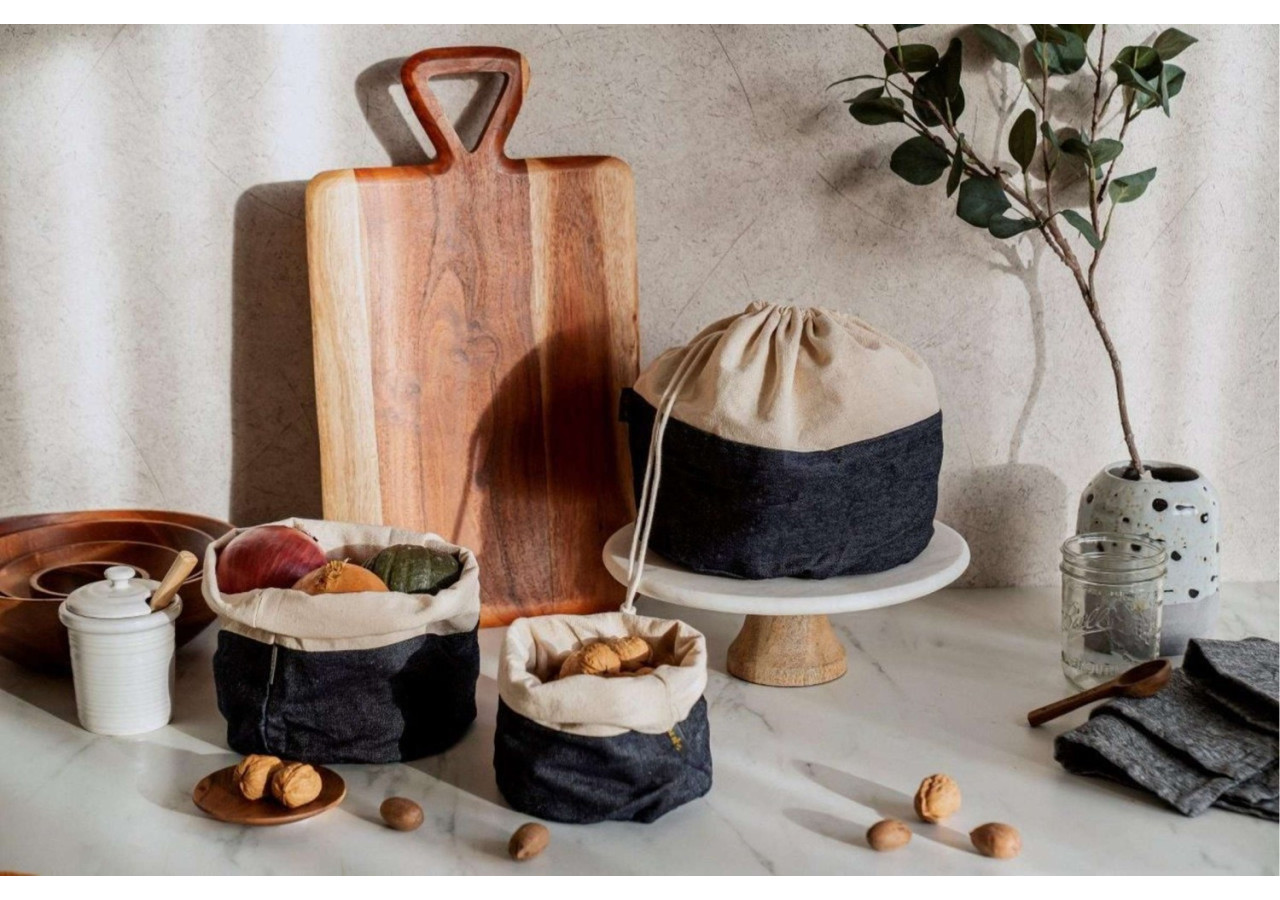 Sac de Conservation Bee's Wax - 16 cm en Jean - BW 742536 - Bee's Wax