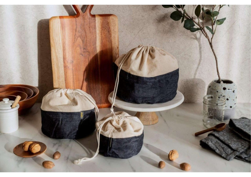 Sac de Conservation Bee's Wax - 16 cm en Jean - BW 742536 - Bee's Wax