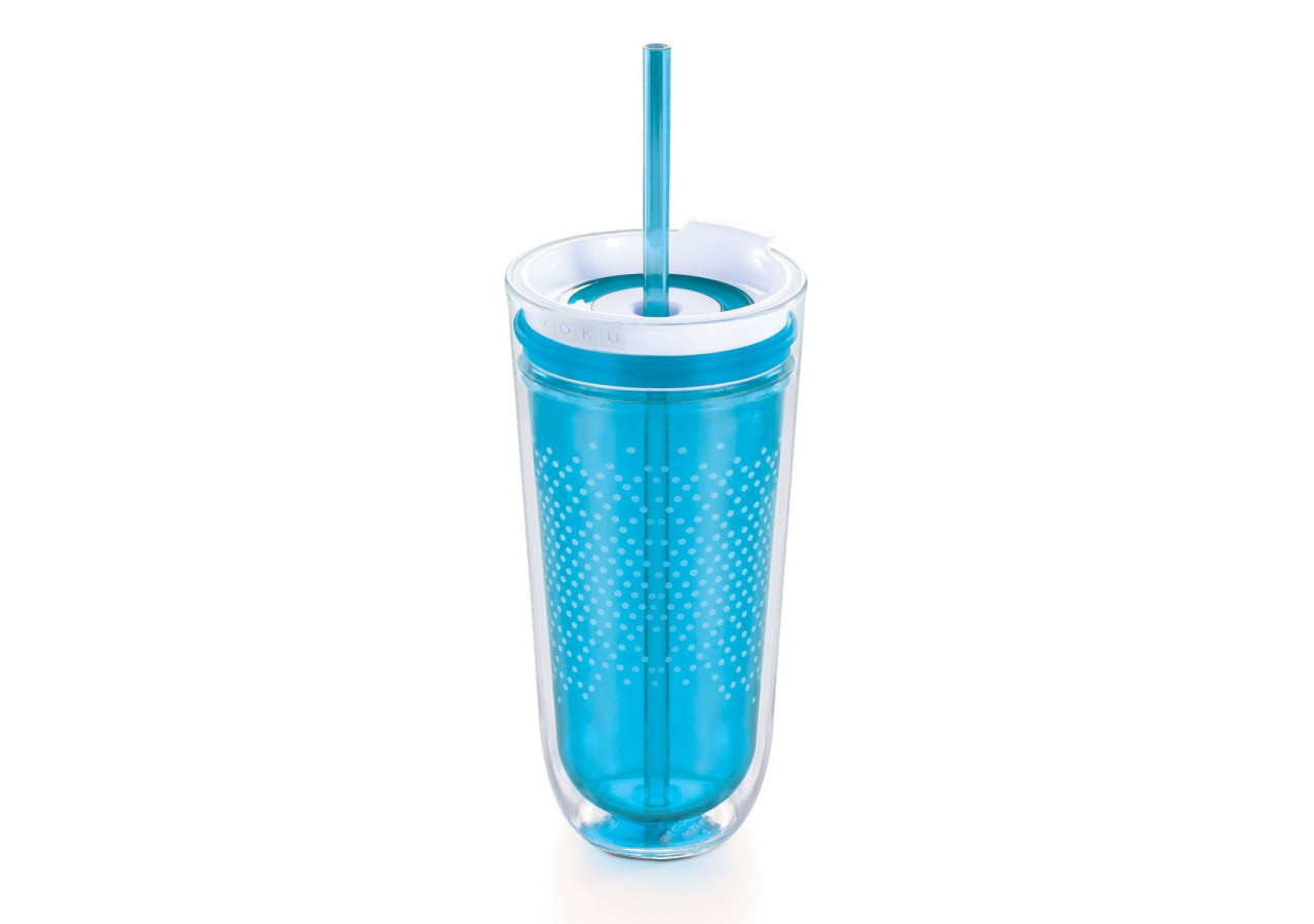 Bouteille de Voyage Drinkbeker - 325 ml avec paille en verre borosilicaté - ZK 021224 - Zoku