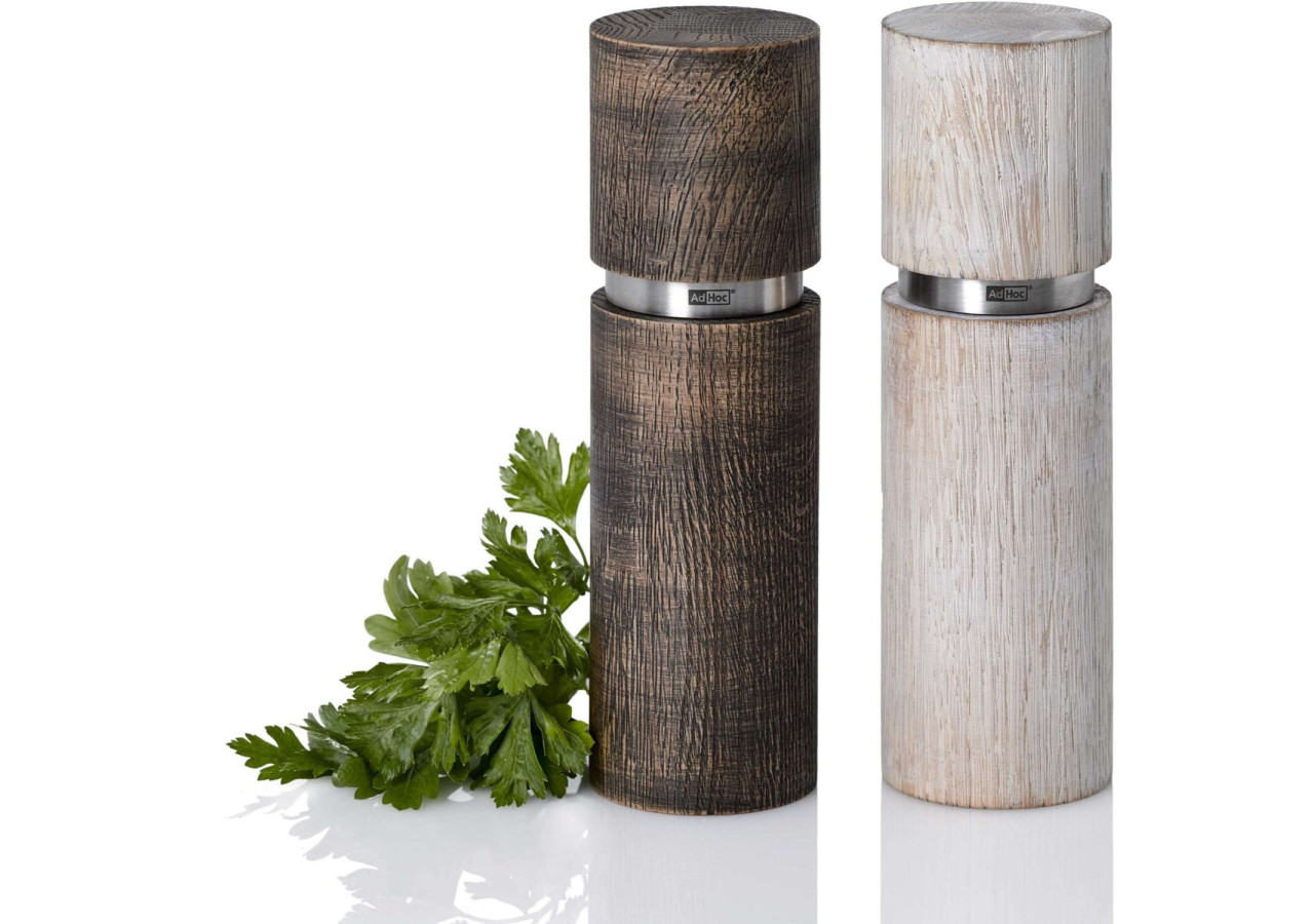 Moulin à Poivre ou Sel Antique Grande - Design Élégant en Acacia - AD MP26 W - Adhoc