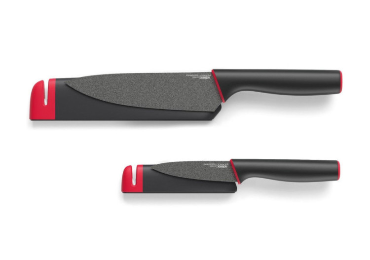 Set de Couteaux Slice&Sharpen - 2 Pièces avec Affûteur Intégré - JJ 101461 - Joseph Joseph