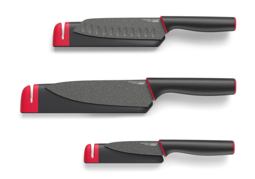 Set de Couteaux Slice&Sharpen - 2 Pièces avec Affûteur Intégré - JJ 101461 - Joseph Joseph Set de Couteaux Slice&Sharpen - 2 Pièces avec Affûteur Intégré - JJ 101461 - Joseph Joseph